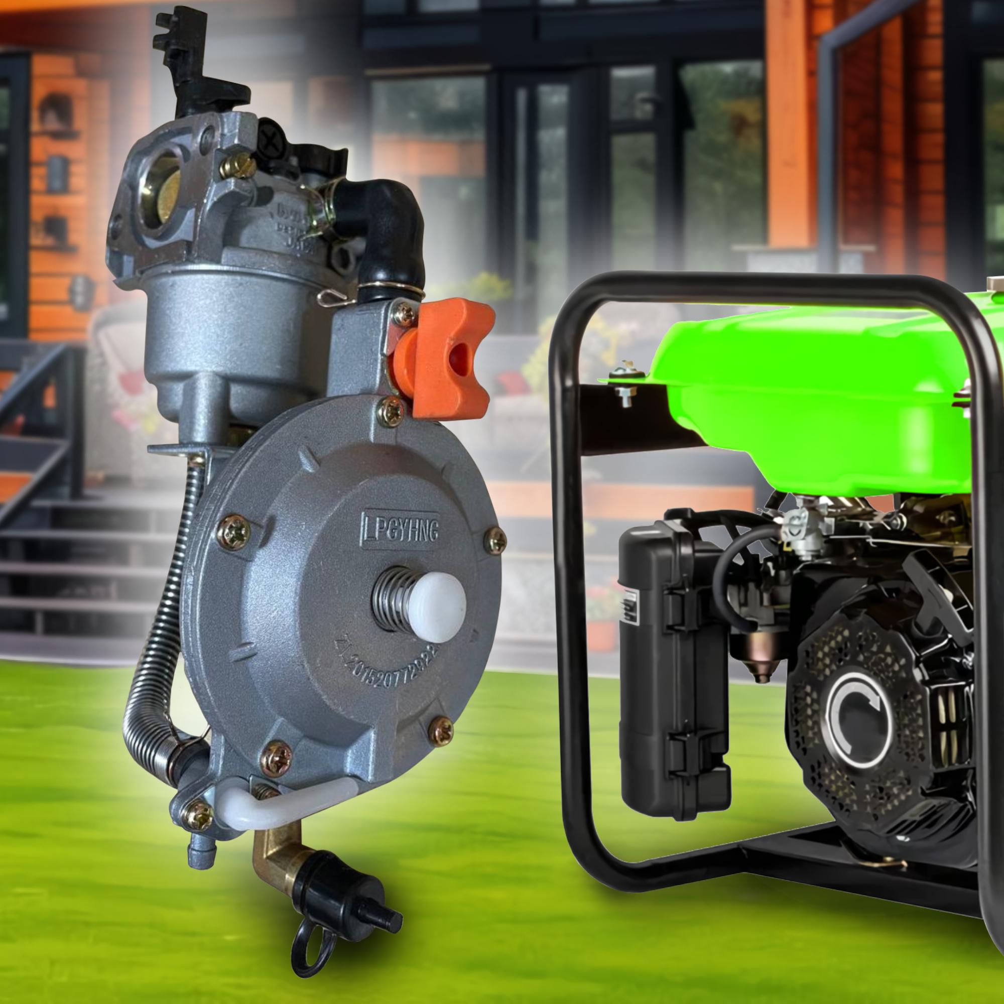 Газовый карбюратор для генератора 168F/170F на два вида топлива пропан-бутан 1-4,5 кВт LPG - фото 2 Газовый карбюратор для генератора 168F/170F на два вида топлива пропан-бутан 1-4,5 кВт LPG - фото 2