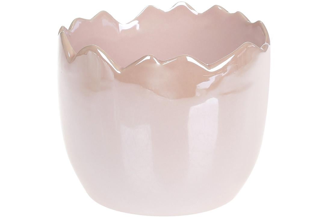 Пасхальное декоративное кашпо Деко 12 см Розовый (6539)