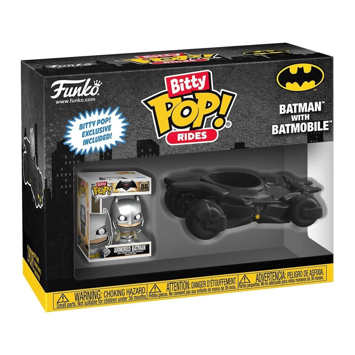 Набір фігурок Funko Bitty Pop Ride Бетмен і бетмобіль серія DC 2 фігурки (83621)
