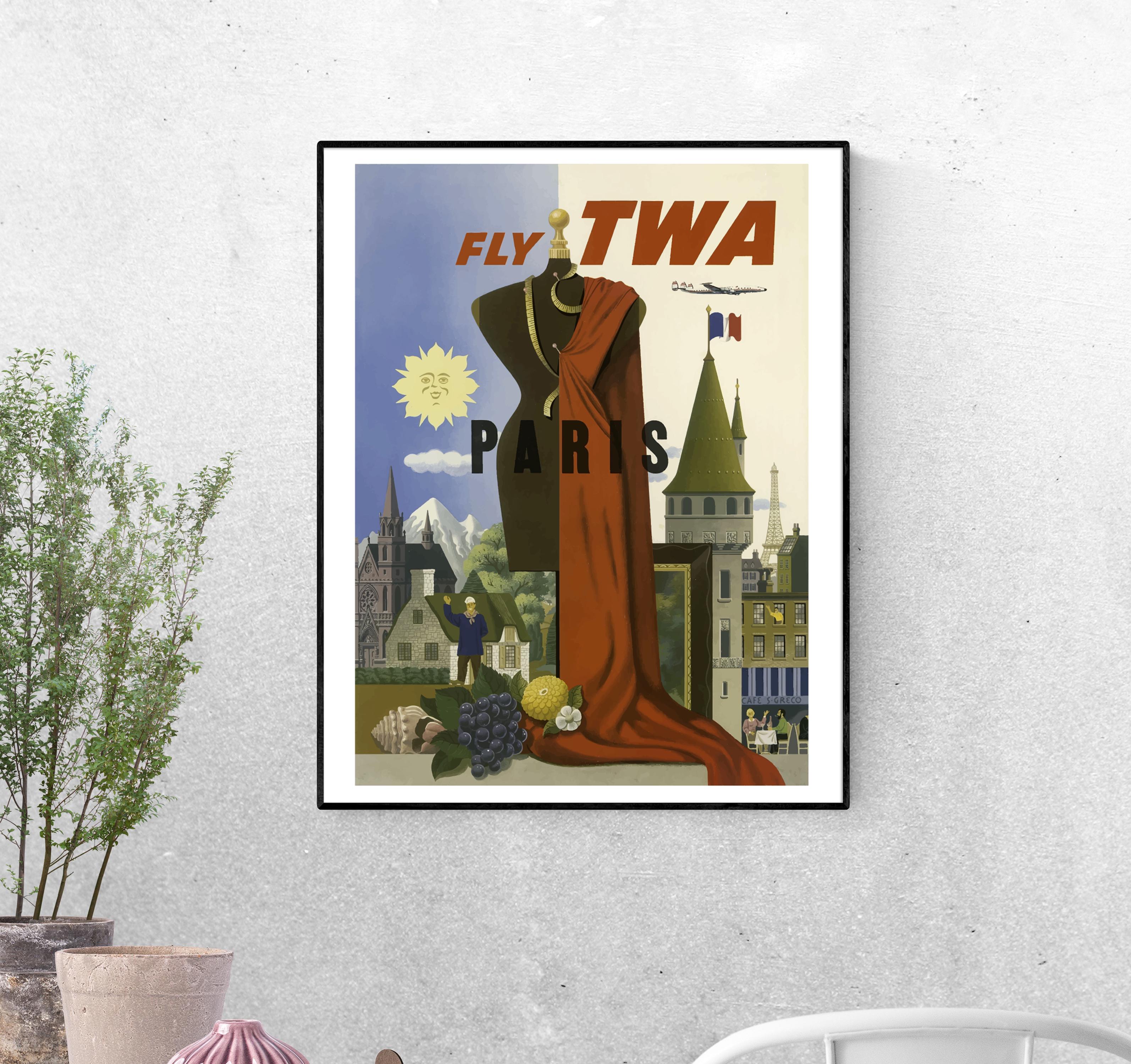 Тревел-постер Париж - город моды формат А-1