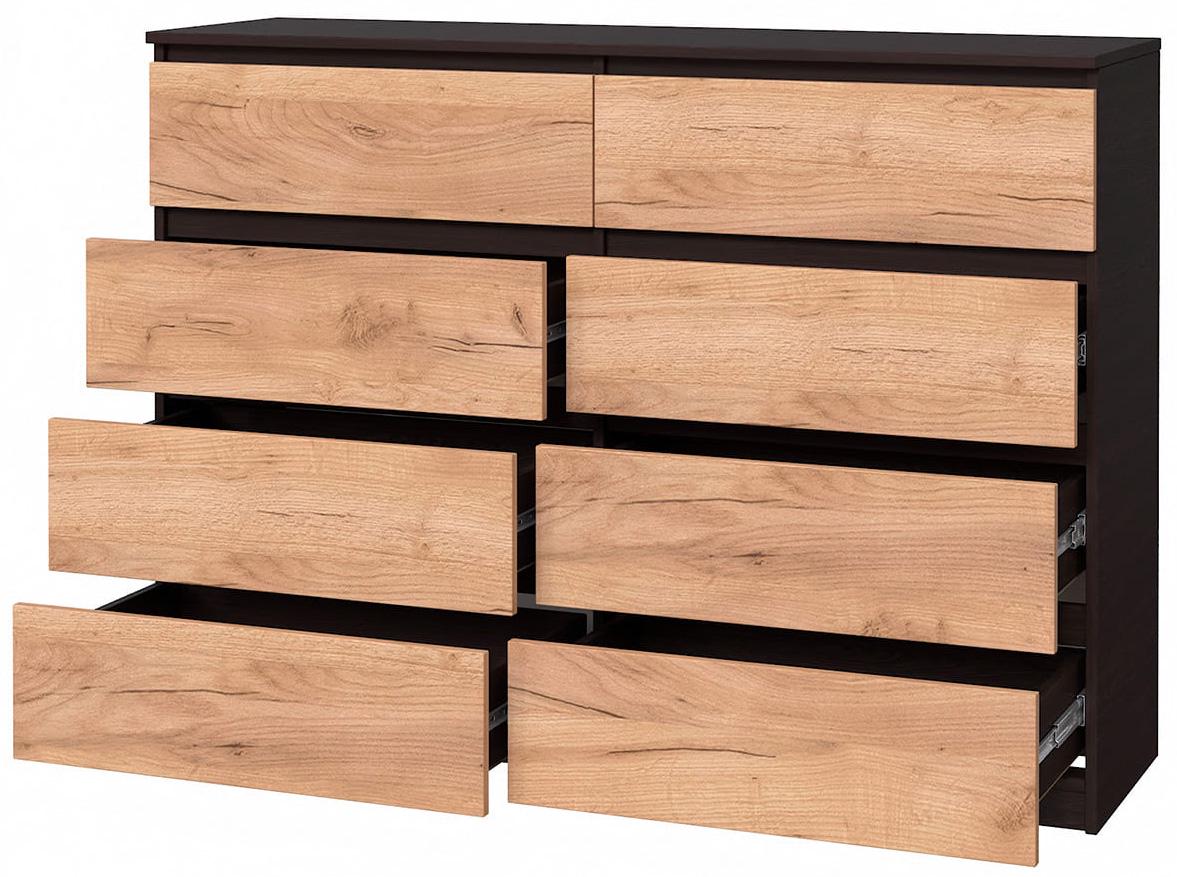 Комод современный Мастер Форм Брайт 1300х376х950 мм Венге магия/Дуб крафт золотой (20107) - фото 2 Комод современный Мастер Форм Брайт 1300х376х950 мм Венге магия/Дуб крафт золотой (20107) - фото 2