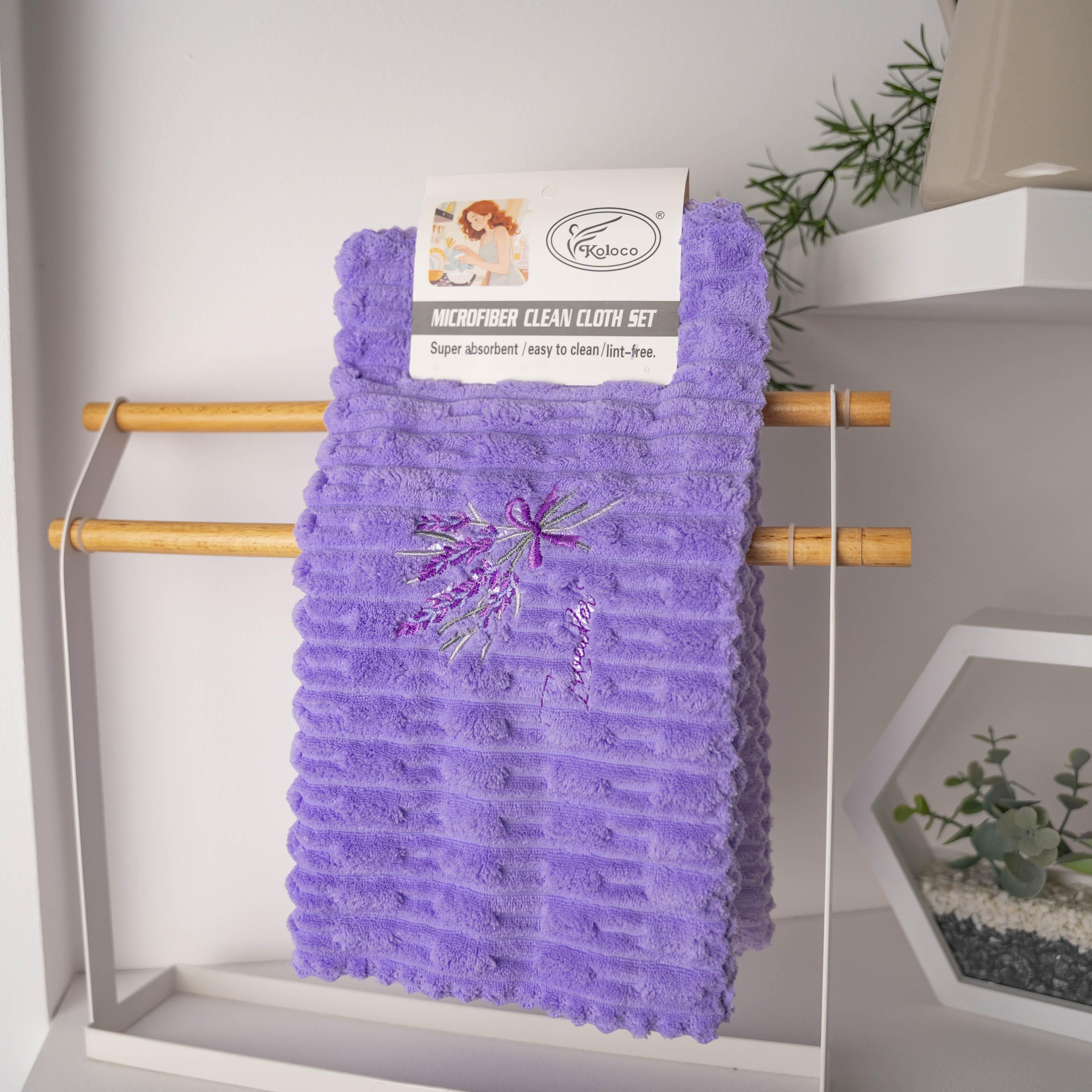 Кухонные салфетки с лавандой 35x75 см Лавандовый (88843)