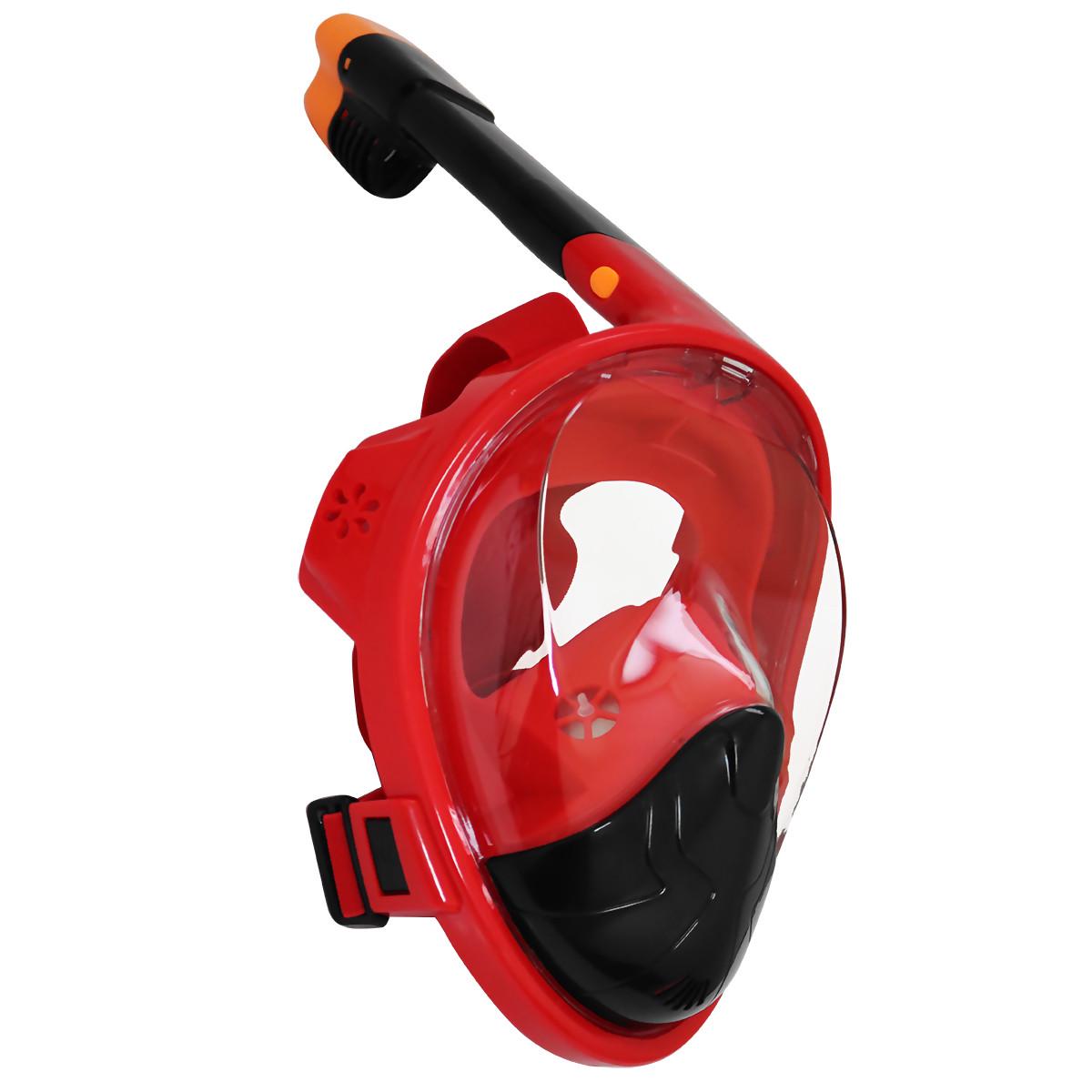 Маска для снорклинга SportVida SV-DN002 для женщин и подростков S/M Black/Red