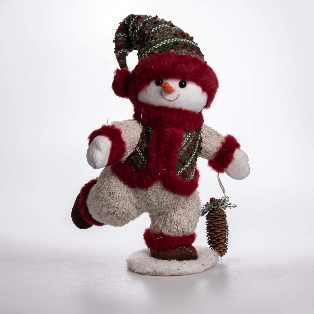 Фигурка Снеговик с шишкой CR-4-15 26х21х38 см (29912935) Фигурка Снеговик с шишкой CR-4-15 26х21х38 см (29912935)