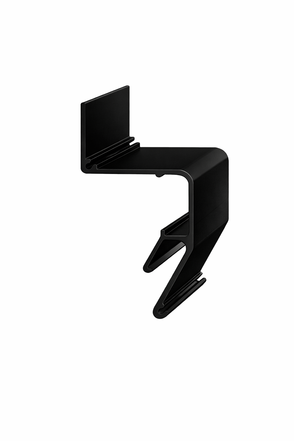 Профиль парящий ПК6 для натяжных потолков с силиконовым рассеивателем 2,5 м Черный (1906)