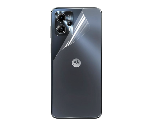 Пленка противоударная гидрогелевая Hydrogel Film для Motorola Moto G23 на заднюю панель Transparent
