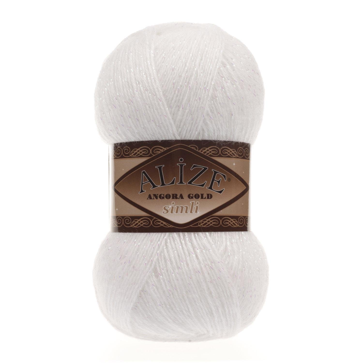 Пряжа Alize Angora Gold Simli 55