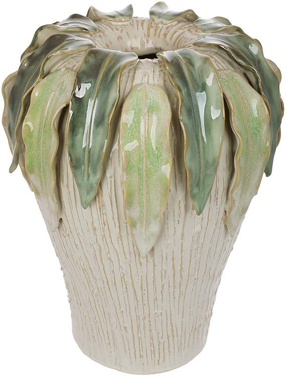 Ваза керамическая Green Leaf Ø 24x33,5 см с объемным декором