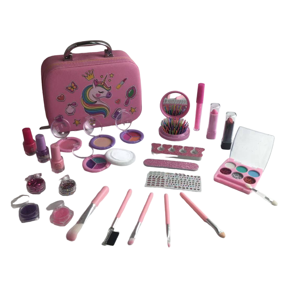 Косметика дитяча 2605 B у сумочці 25 предметів лаки/тіні/помада/блиск/для губ/типси (2605 B) Косметика дитяча 2605 B у сумочці 25 предметів лаки/тіні/помада/блиск/для губ/типси (2605 B)