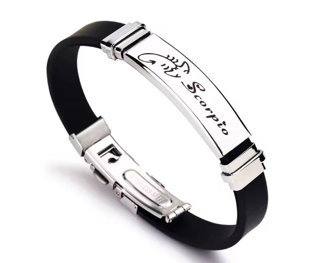 Браслет силиконовый Primo Zodiac-Scorpio Black (2972403449)