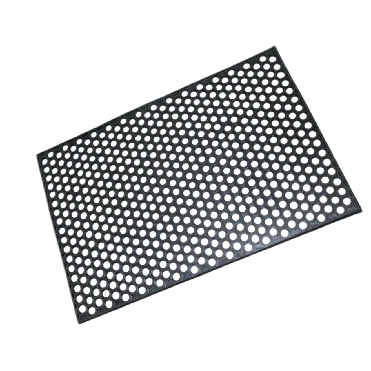 Килимок для вхідної зони Соти на гумовій основі нековзний 85х95 см Чорний (147-46-к0070) Килимок для вхідної зони Соти на гумовій основі нековзний 85х95 см Чорний (147-46-к0070)