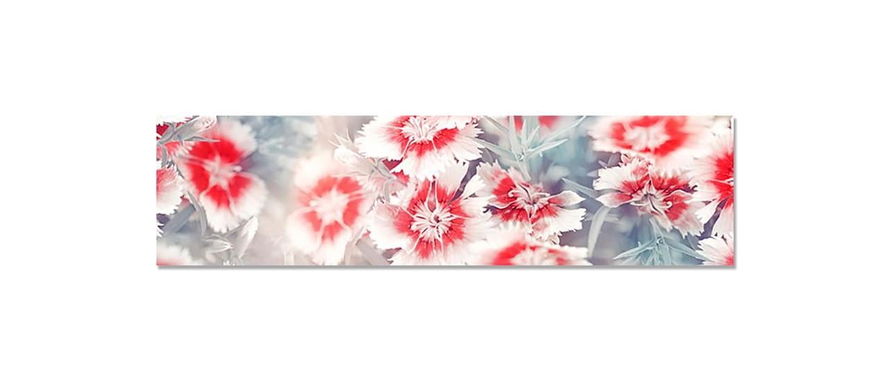 Наклейка виниловая на кухню Zatarga Красные Гвоздики 650х2500 мм (1289776249)