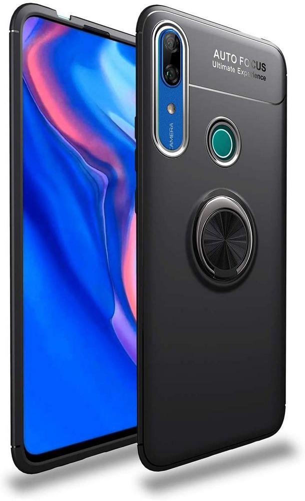 Чехол с кольцом Auto Focus для Huawei P Smart Z Black (13822-2B)