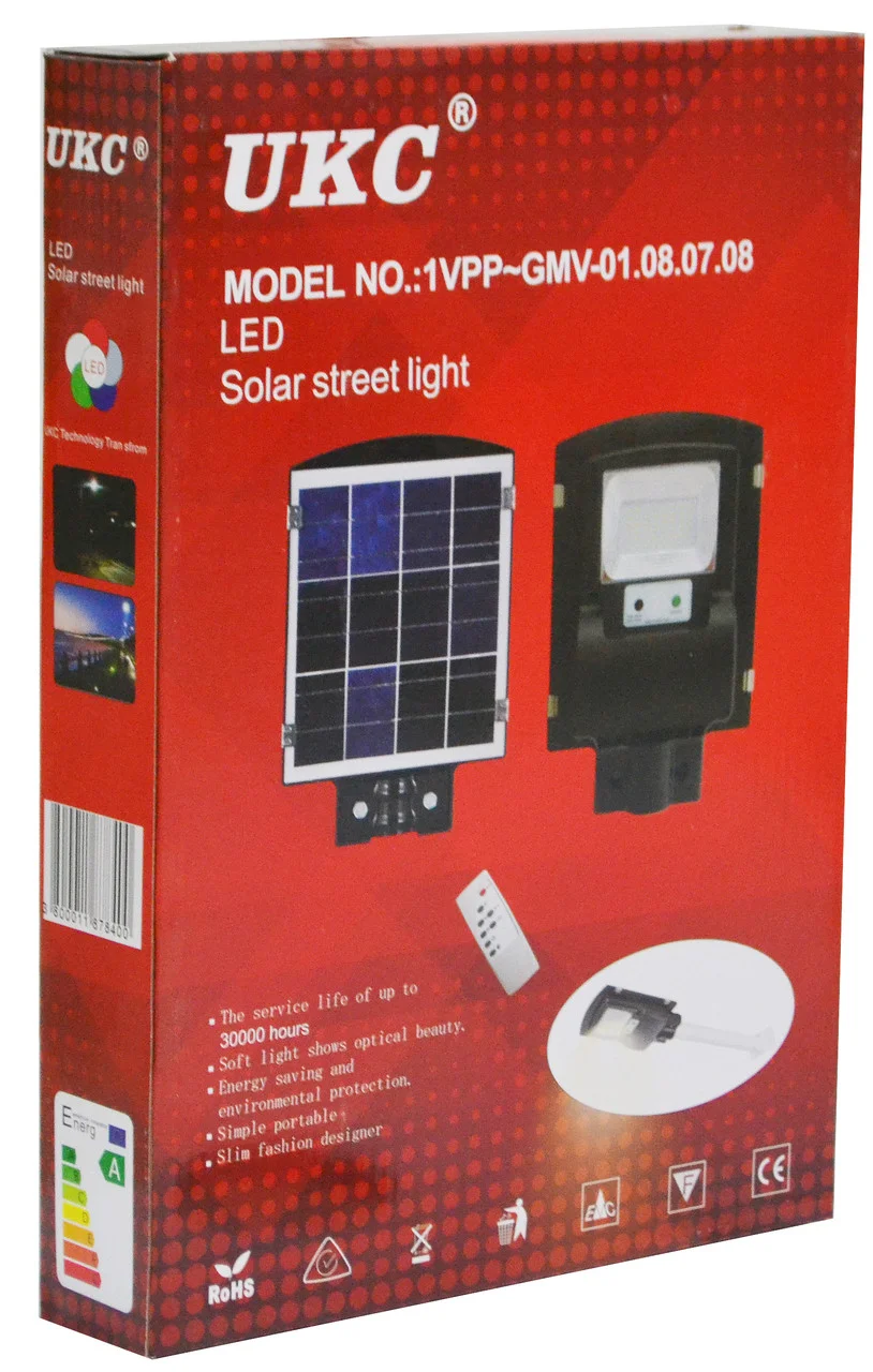 Светильник уличный фонарь UKC Solar Street Light 1 VPP без крепежа с датчиком движения - фото 4