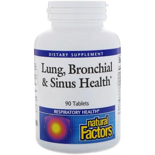 Натуральная добавка Natural Factors Lung, Bronchial & Sinus Health 90 tabs. (000022078) Натуральная добавка Natural Factors Lung, Bronchial & Sinus Health 90 tabs. (000022078)