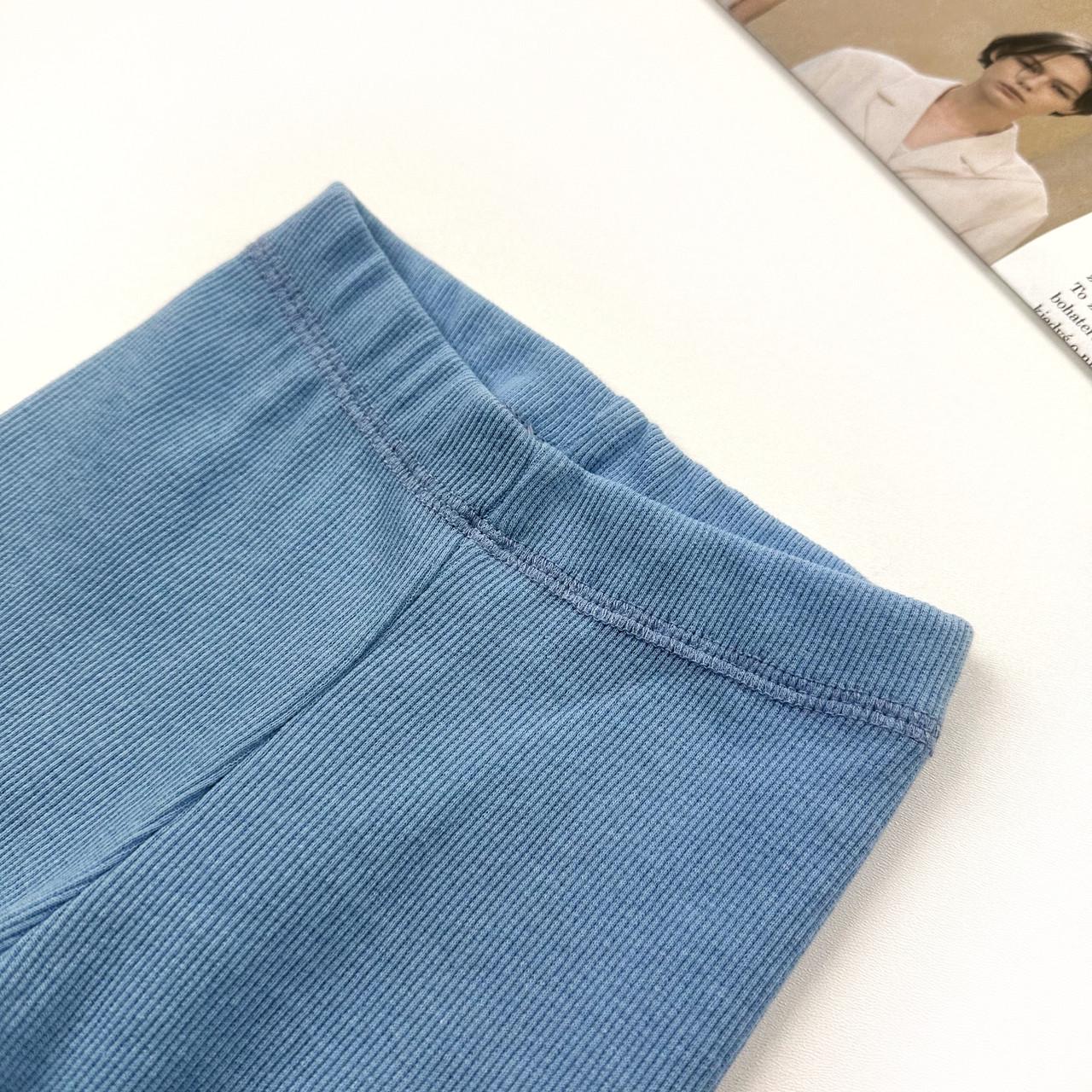 Лосини дитячі в рубчик 92 см Блакитний (2181022804) - фото 3 Лосини дитячі в рубчик 92 см Блакитний (2181022804) - фото 3