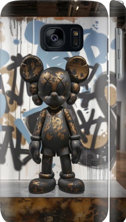 Чехол на Samsung Galaxy S7 G930F Bronze kaws v2 (6098m-106-42517)