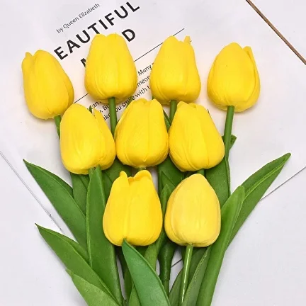 Искусственные тюльпаны 11 шт. Желтый (C00382-1)