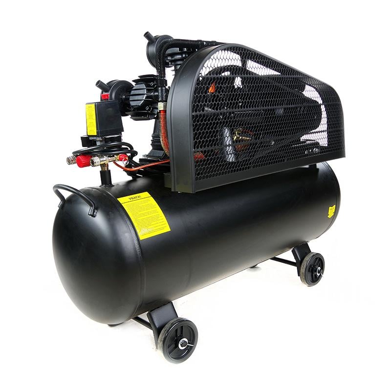 Компрессор Apro трехцилиндровый ременный OFBD-100X 8 Бар 3,0 кВт 530 л/мин 100 л 2 крана с маслом 0,8 л (850184) - фото 5