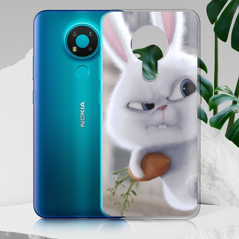 Чехол Boxface Nokia 3.4 Rabbit Snowball Прозрачный силикон (41292-up1116-41292) - фото 2