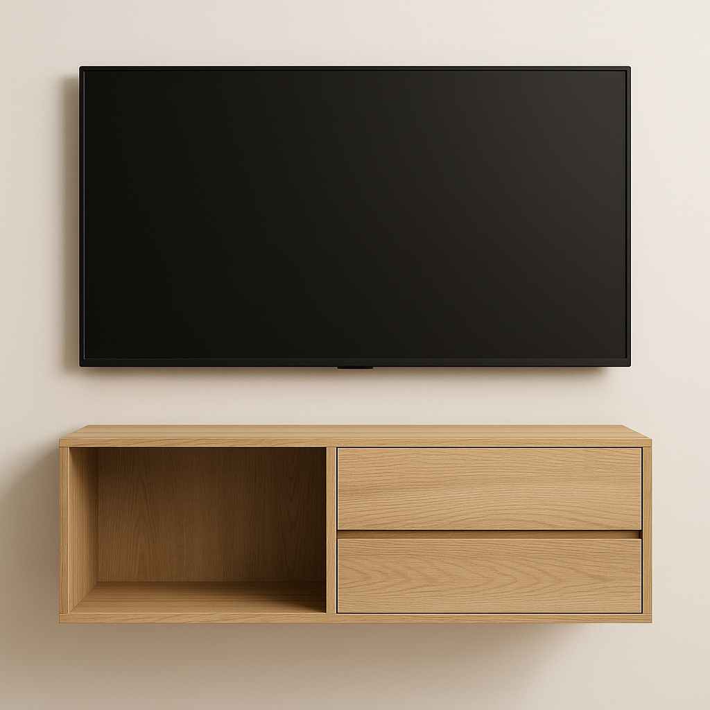 Тумба під ТВ навісна №17 45х120х35 см Дуб Сонома світлий Тумба під ТВ навісна №17 45х120х35 см Дуб Сонома світлий