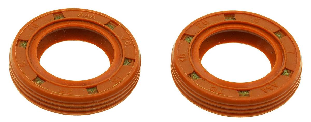 Комплект сальников бензопилы VJ Parts для ST MS-180 96390031585 15х25х5 мм Коричневый