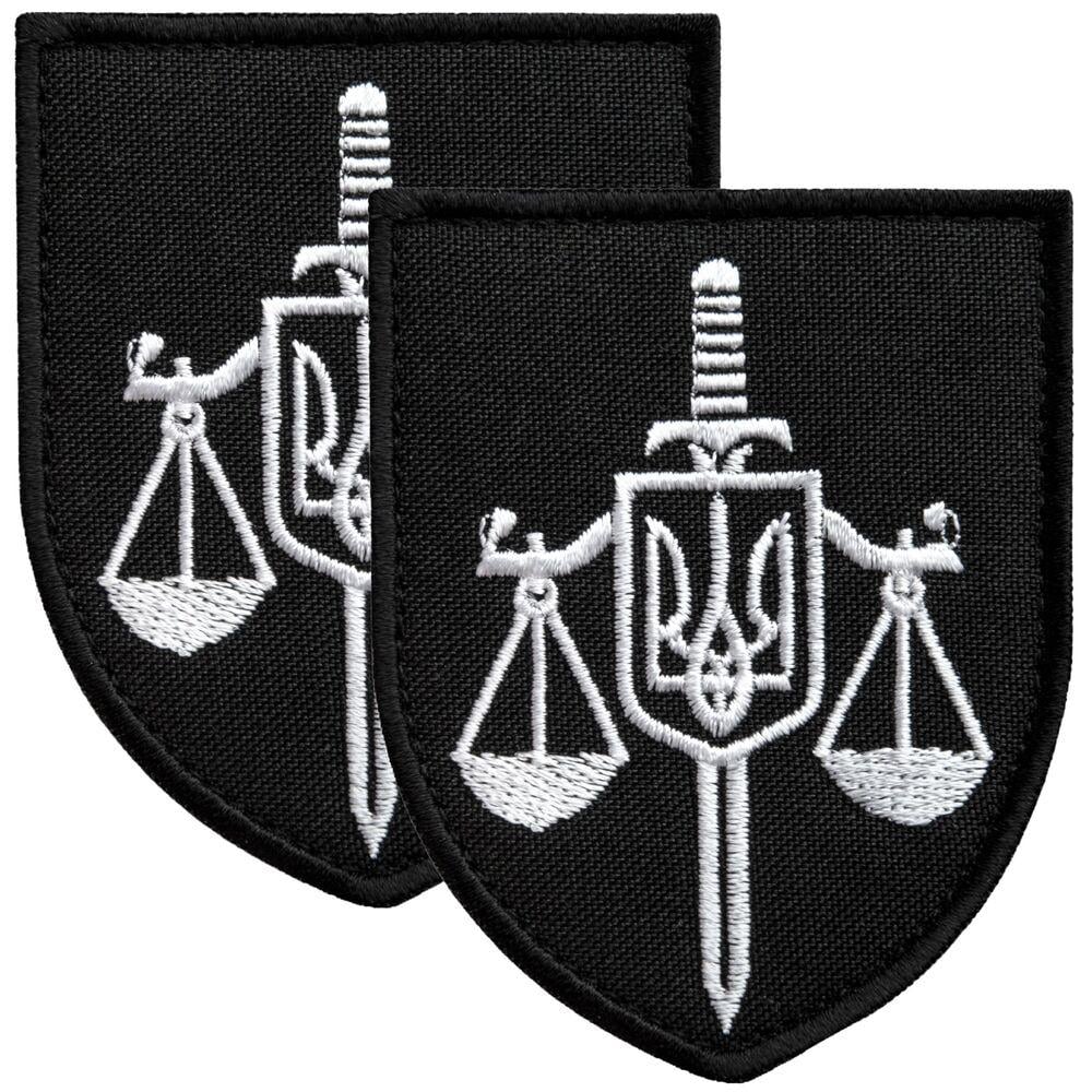 Набор шевронов на липучке Прокуратура Украины 6,3х8 см 2 шт.