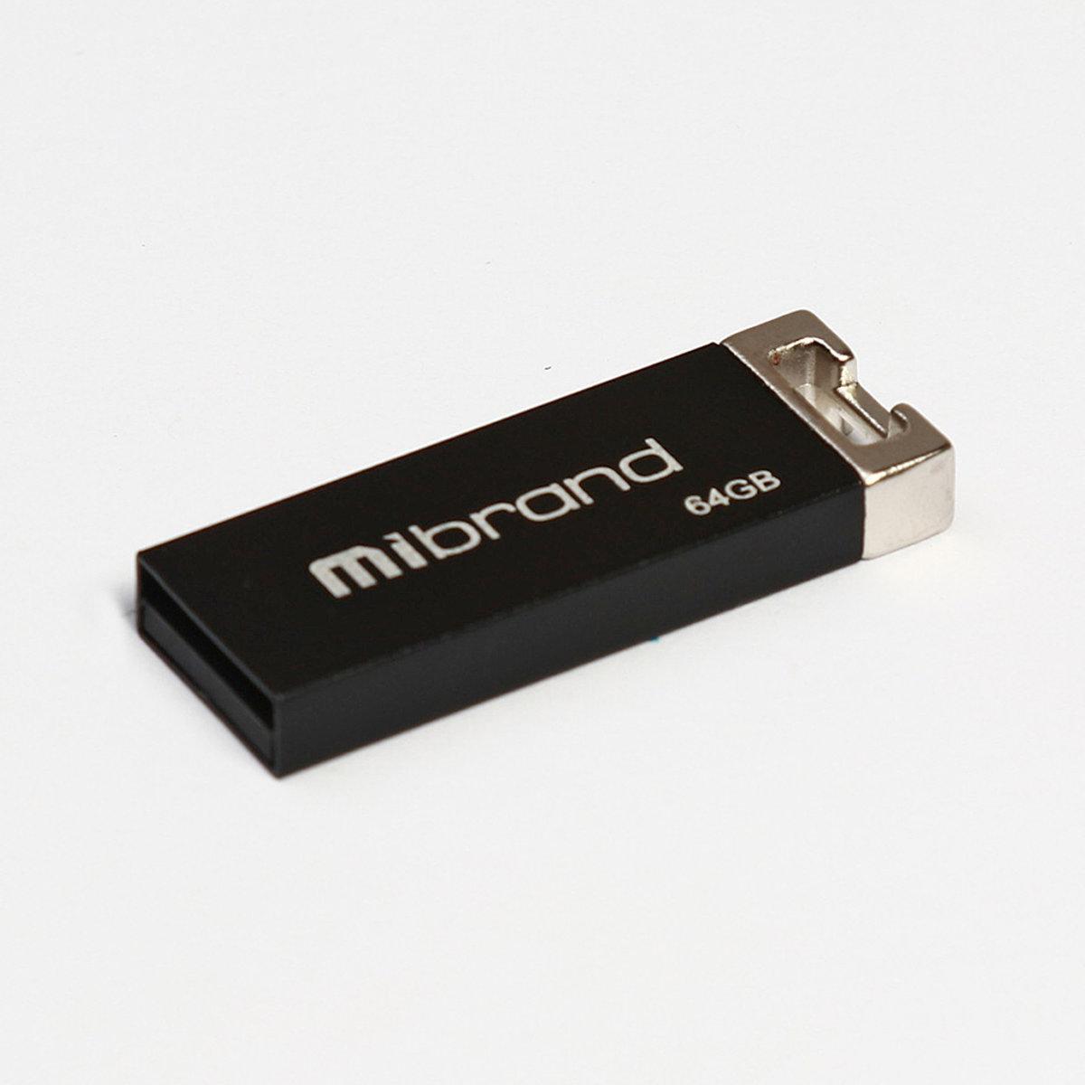 Флеш-накопитель для ноутбука Flash Mibrand USB 2.0 Chameleon 64Gb Black (MI2.0/CH64U6B)