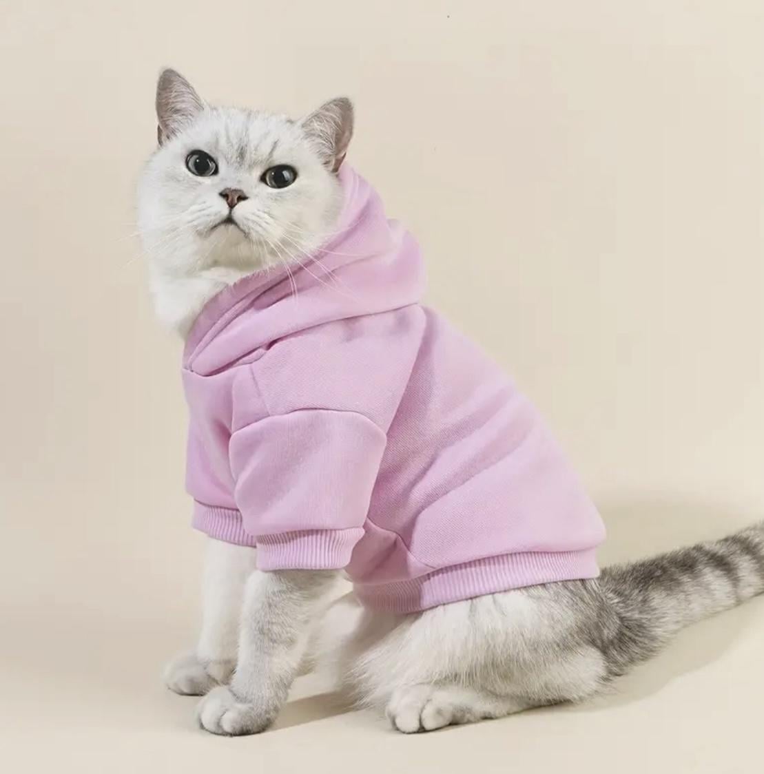 Толстовка для собак и кошек DONDII с капюшоном XS Розовый (26071595)