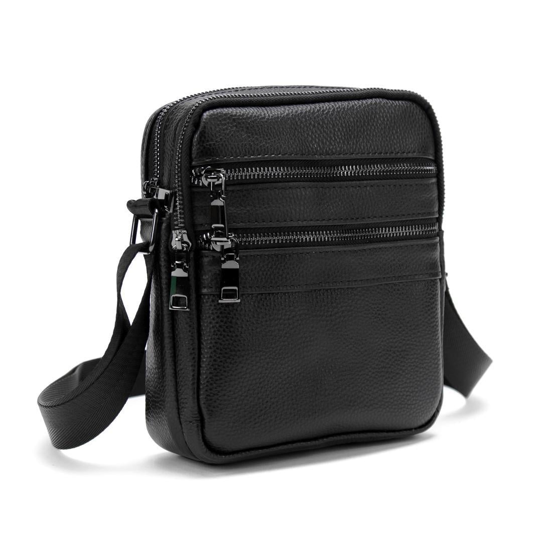 Чоловіча сумка через плече Royal Bag M56-3646A Чорний (7584)