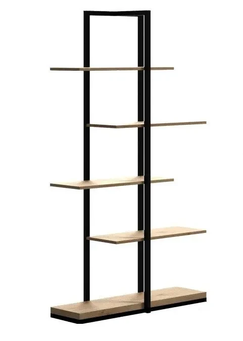 Стеллаж Loft NS-1717 с полками для работы и кабинета Черный (3075774091)