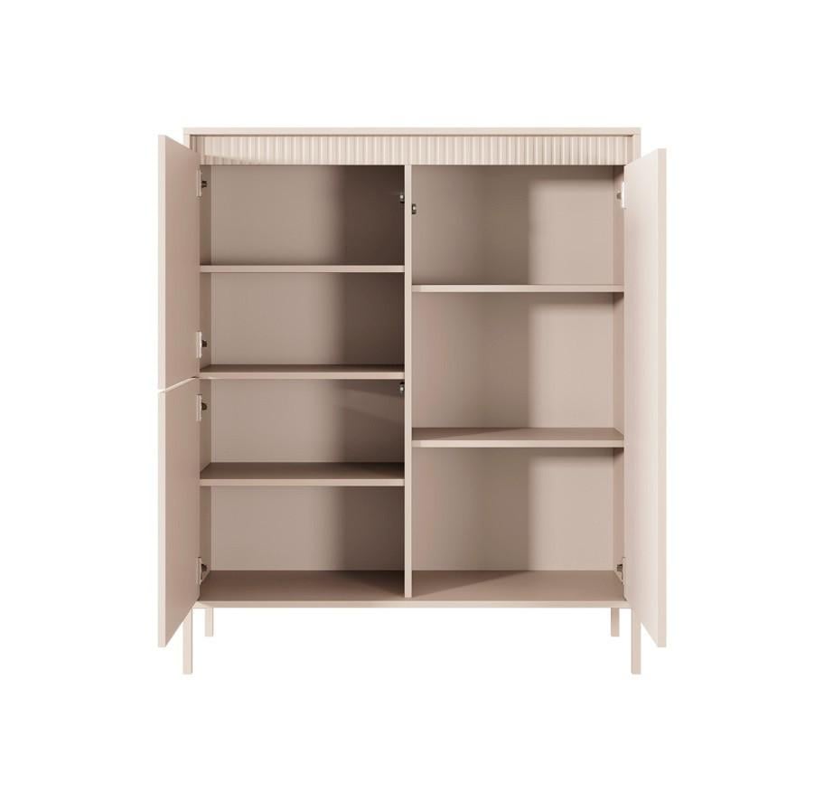 Комод високий Perfect Home Senso 3-дверний 3D Бежевий (PFH-091106) - фото 2