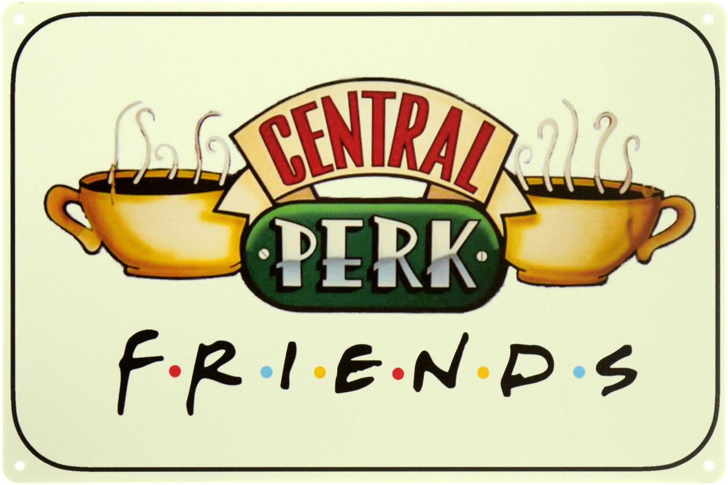 Табличка металева "Central Perk Friends" 20x30 см (ms-104072)