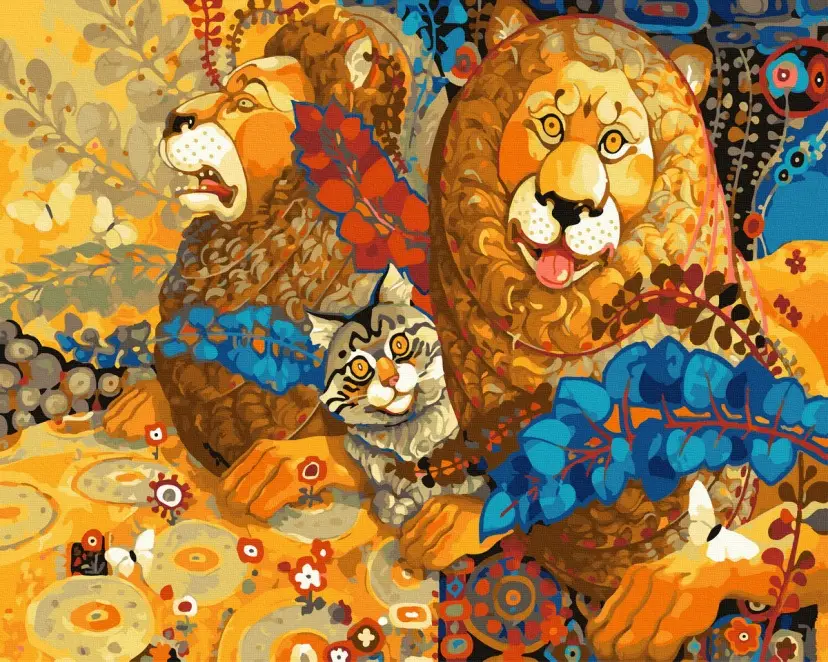 Картина по номерам Brushme Кошачий Арт 40x50 см (BRM30439)
