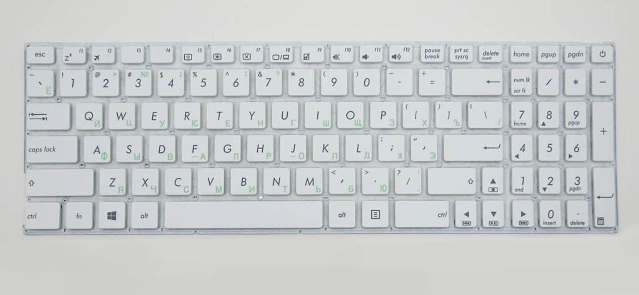 Клавиатура для ноутбука Asus R540 R540SC матовая (0KNB0-610TRU00)