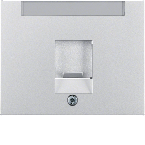 Панель лицьова Berker K.5 для комп'ютерної/телефонної розетки RJ12/RJ45 Алюміній (11707003)