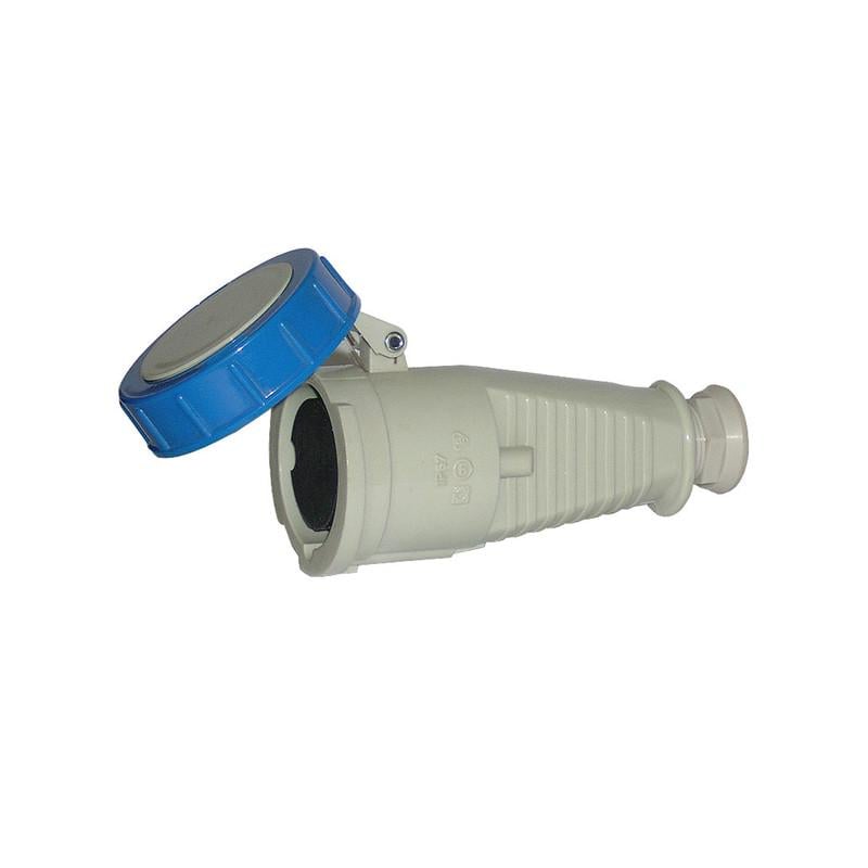 Силовая розетка E.NEXT 3P+N+PE 63А 400 В переносная IP67 Синий (2666-337) Силовая розетка E.NEXT 3P+N+PE 63А 400 В переносная IP67 Синий (2666-337)