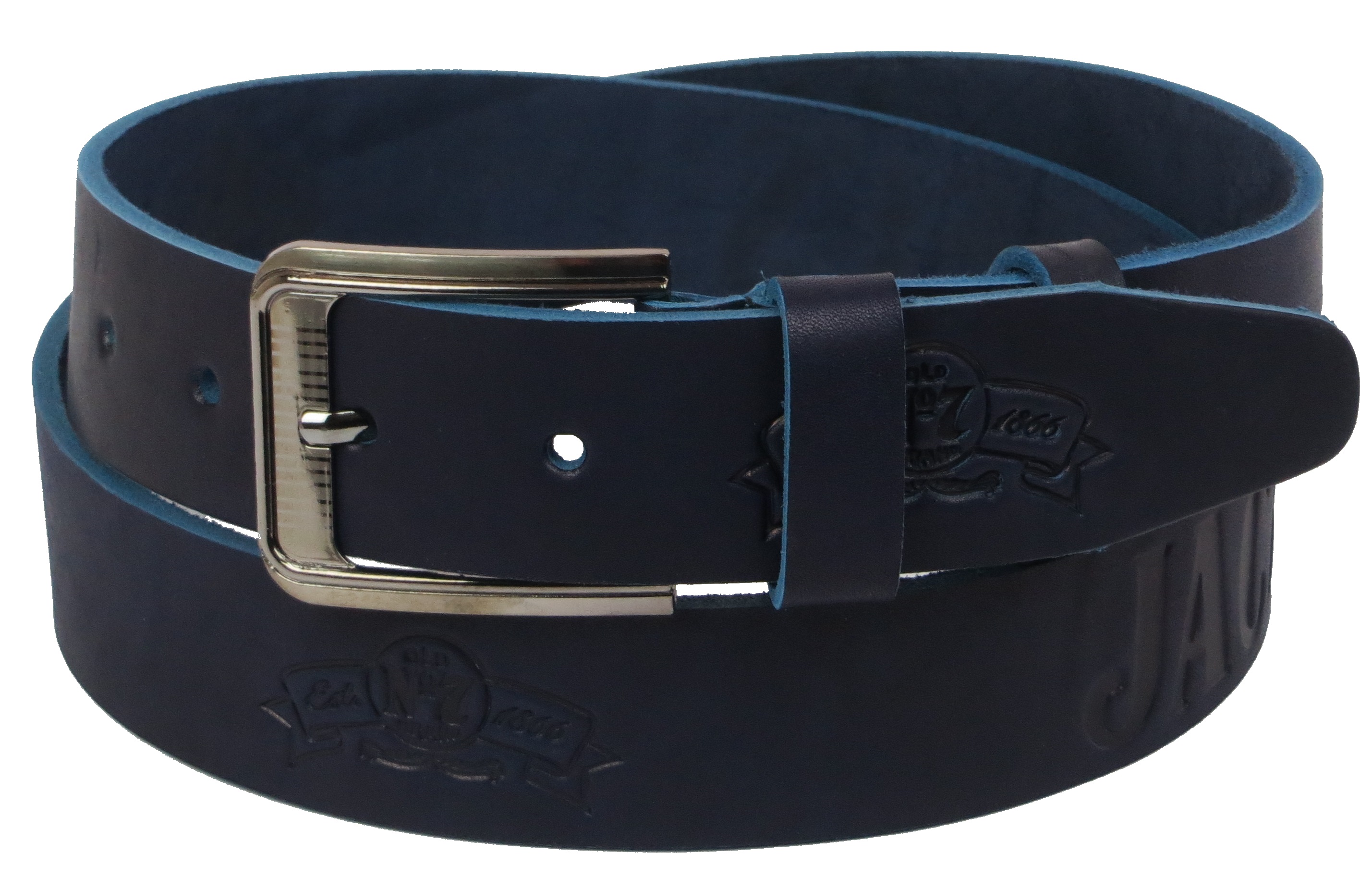 Ремень мужской Skipper кожаный Синий (1125-38)