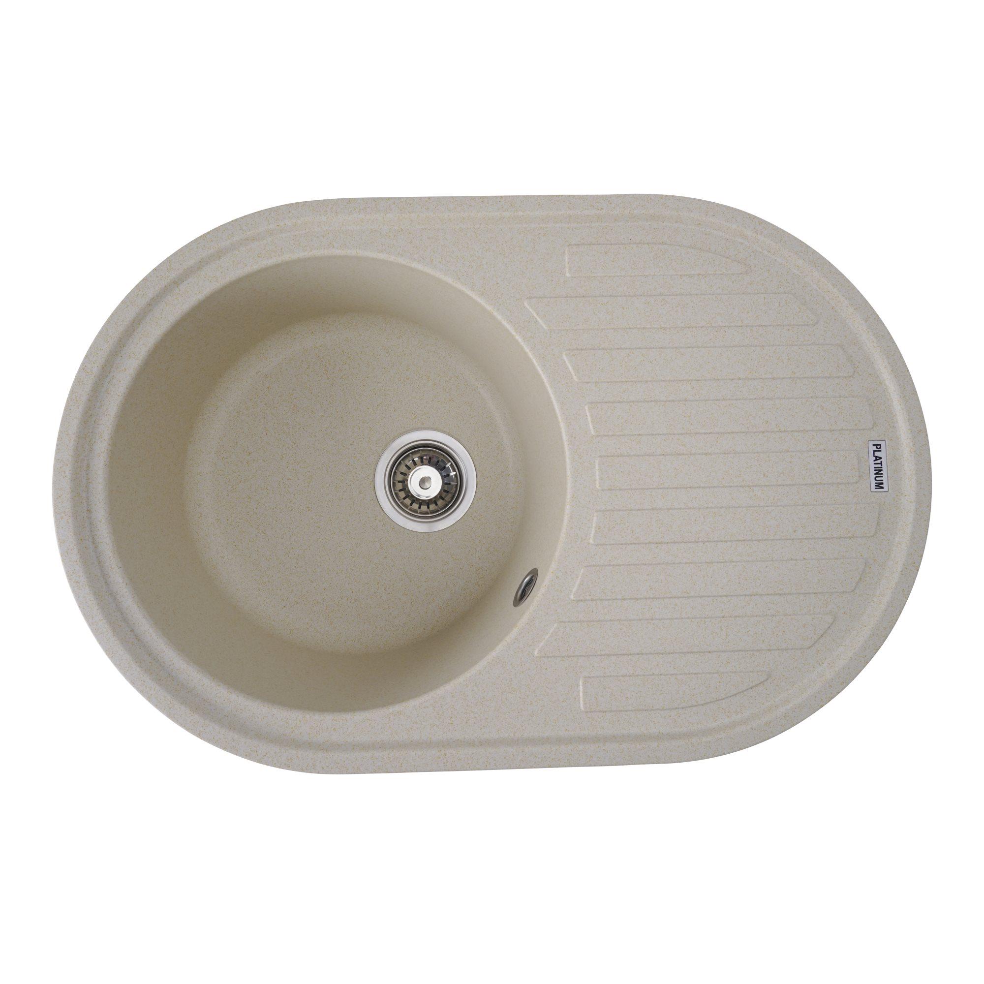 Гранитная мойка для кухни Valeso LIRA 7750 матовая Песок