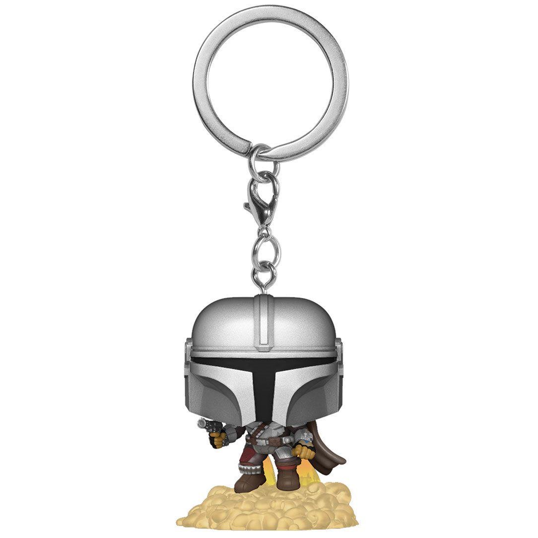 Брелок виниловый Funko POP Mandalorian - Мандалорец с бластером (53046)