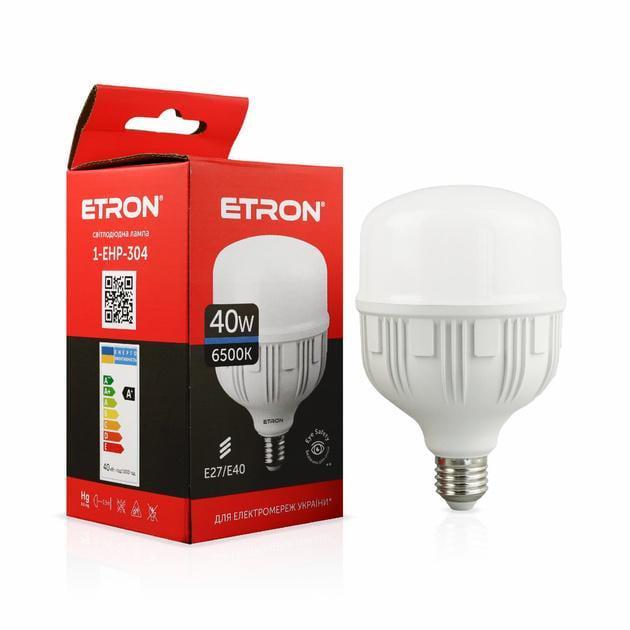 LED-лампа высокомощная ETRON 40W T120 6500K 220V E27/E40 Холодный Белый (28689146)