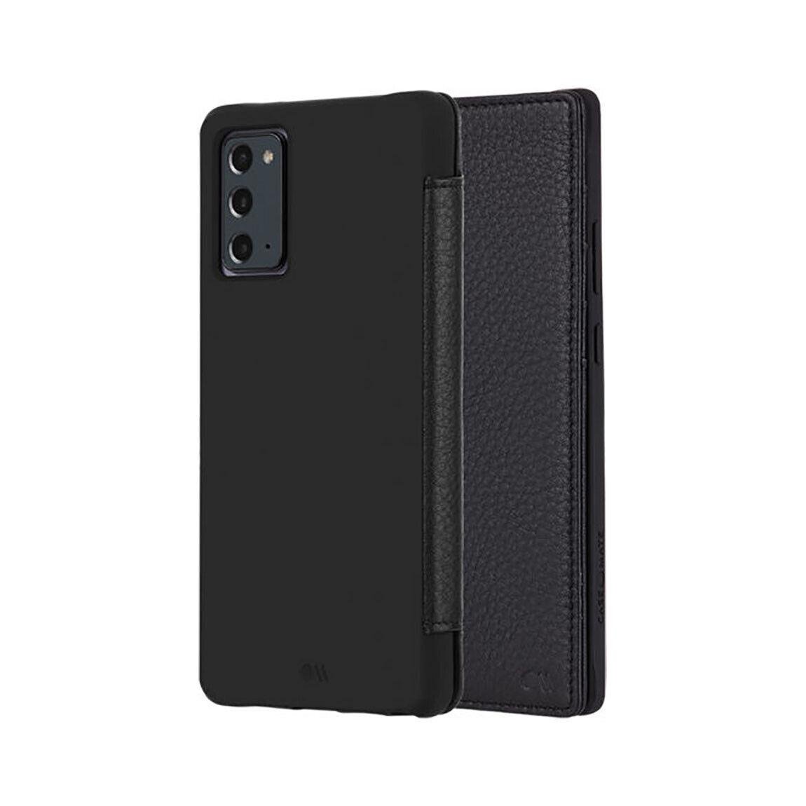 Защитный чехол книжка наутральная кожа Case-Mate Wallet Folio для Samsung Galaxy Note 20 N980 Черный