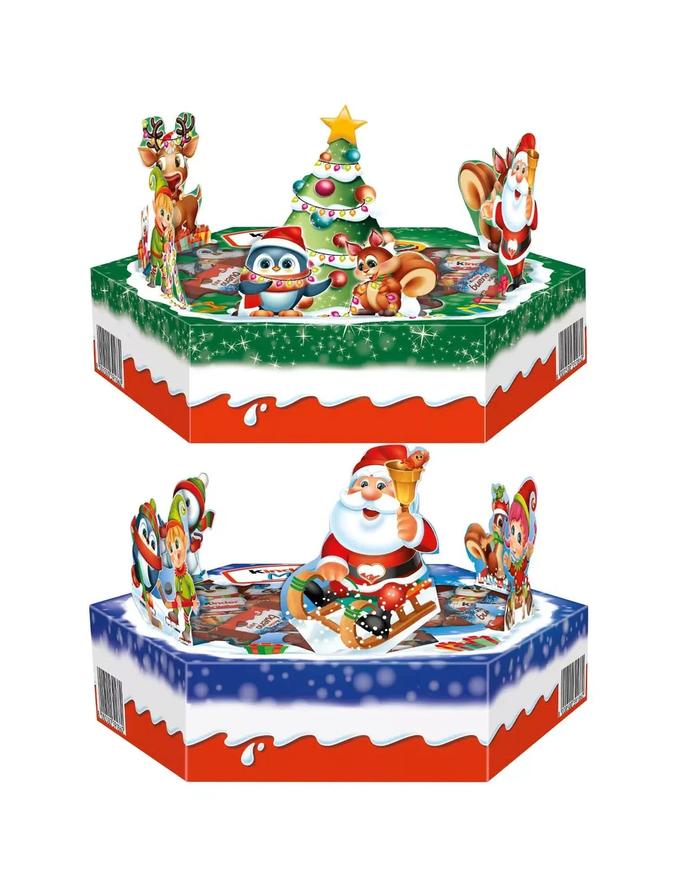 Набір цукерок новорічний Kinder Maxi Mix 3D 143 г - фото 2 Набір цукерок новорічний Kinder Maxi Mix 3D 143 г - фото 2