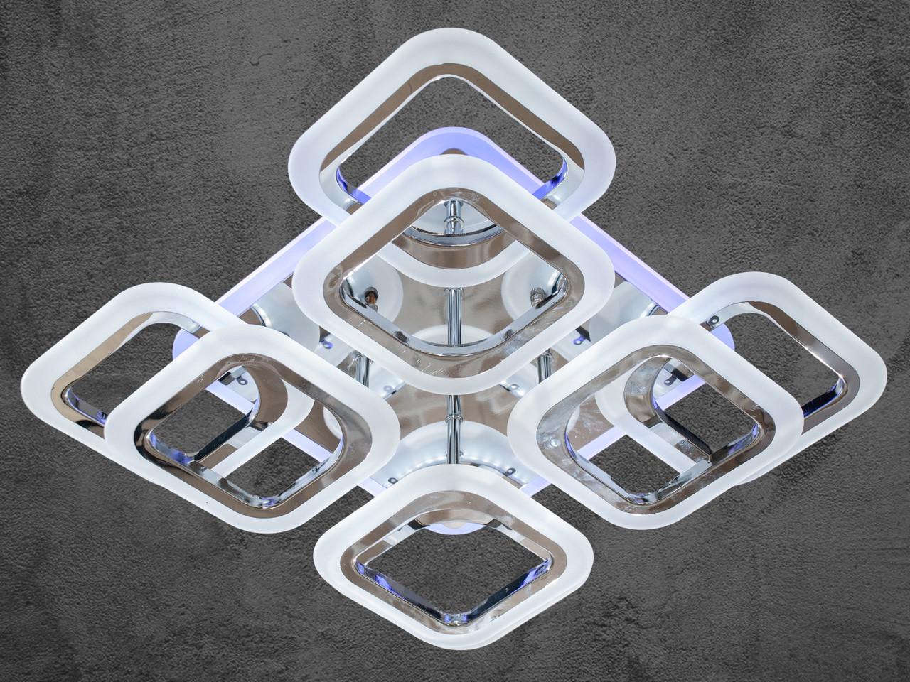 Люстра хай-тек для кухні HAS8060-4+4HR-LS 120W на 17 м2 (1488828979) - фото 1