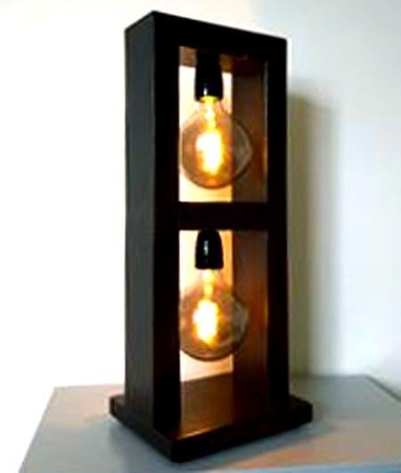 Светильник напольный из дерева Мелвуд Венге (НПС-002612)