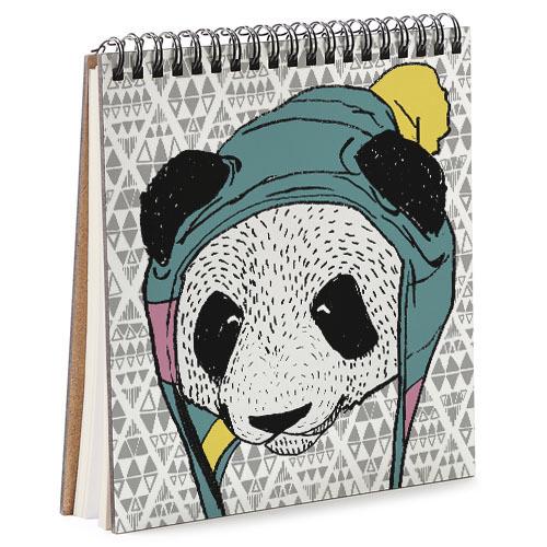 Скетчбук Панда в шапке 16,7x18 см (BDK_17A005) Скетчбук Панда в шапке 16,7x18 см (BDK_17A005)