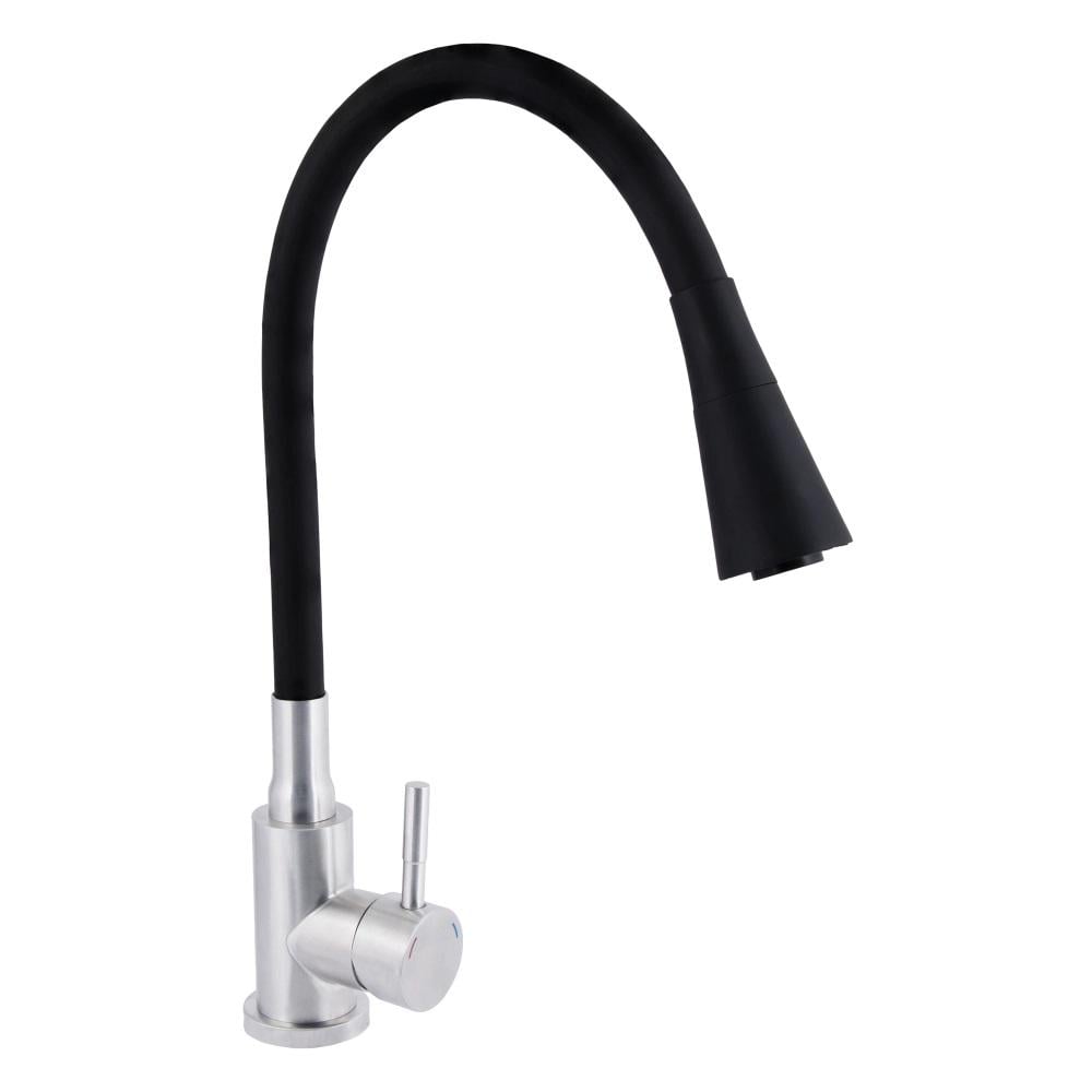 Набор 3в1 в ванную ТМ Lidz душевая система Latwa Black/смеситель для умывальника Latwa Black/смеситель для кухни Aria - фото 7