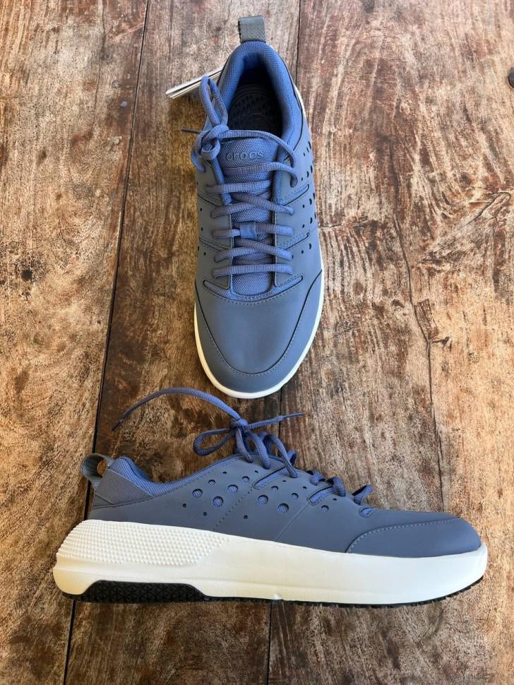 Кросівки Crocs On The Clock Comfort Work Sneakers Shoes р. 43-44 Синій (20098) - фото 7