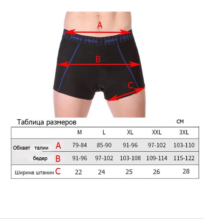 Велотруси з памперсом XXXL Червоний (29898413) - фото 4 Велотруси з памперсом XXXL Червоний (29898413) - фото 4