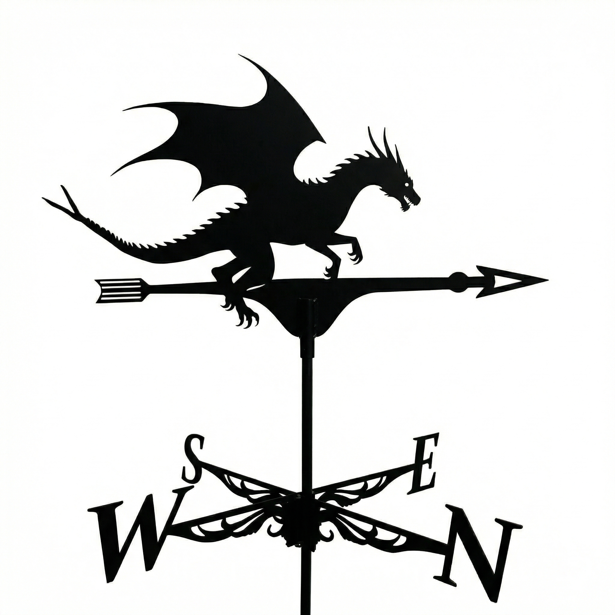 Флюгер на крышу Дракончик 110 см Черный (1135471) Флюгер на крышу Дракончик 110 см Черный (1135471)
